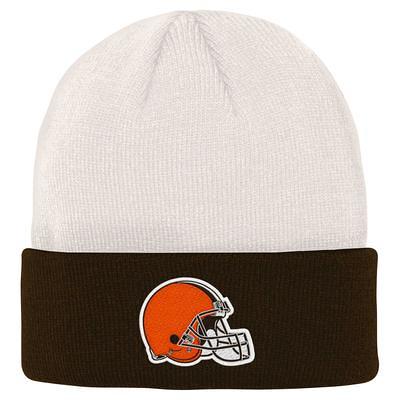 Youth Cream/Brown Cleveland Browns Bone Cuffed Knit Hat - Yahoo Shopping