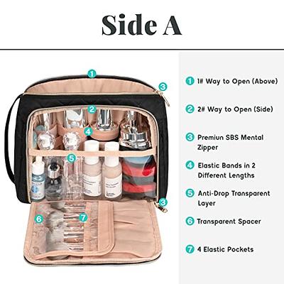 CUBETASTIC Travel Toiletry Bag, Makeup Bag for Women, Portable  Water-resistant Small Travel Bag for Toiletries & Cosmetic Essentials