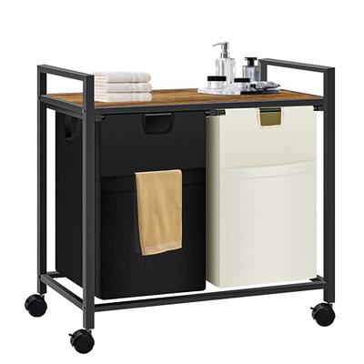 TUFFIOM Commercial Traditional Cleaning Janitorial 3-Shelf Cart