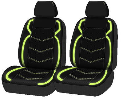 Auto Drive Universal Fit Glow in the Dark Leather Seat Covers, Set