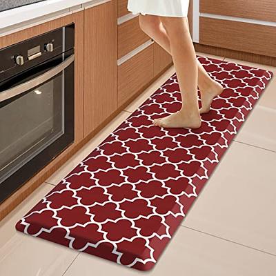 Mueller Kitchen Mats for Floor 3/4 Thick, Waterproof 20x35 Non Slip Anti  Fatigue Mats for Kitchen Floor, Heavy Duty PVC Ergonomic Foam Mat Anti