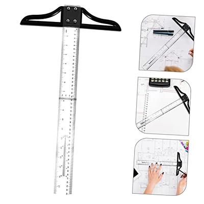 29.5 Inch T Square Ruler Acrylic Graduated in Inch Transparent T Ruler  Measuring