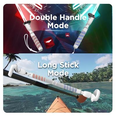 AMVR Gorilla Tag Long Arms Beat Saber Handles for Oculus Quest 2/Quest/Rift  S, VR Controller Extension Grip Accessories 2 in 1 Dual/Long Stick