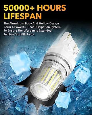 2022 Upgraded 7440 7443 LED Bulbs White for Reverse Lights, 4000LM 600 -  Oxilam