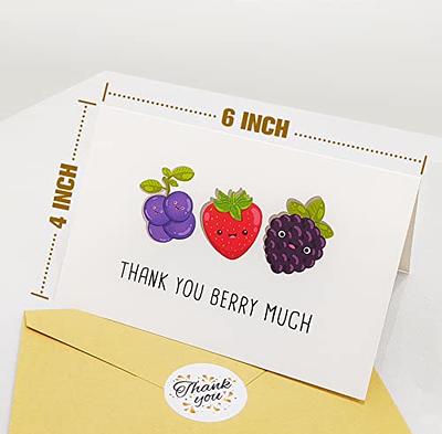 10 Assorted Thank You Note Cards Pack - Words of Appreciation