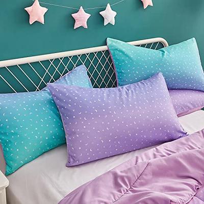 5Pc Fluffy Comforter Set - Queen Size - Rainbow