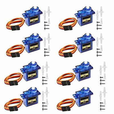 ALMOCN 8PCS SG90 9G Micro Servo Motor Kit Mini for RC Robot Arm Helicopter  Airplane Car Boat Controls Project - Yahoo Shopping
