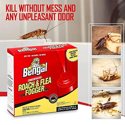 Bengal Concentrated Roach &Flea Fogger - Roach Killer Indoor