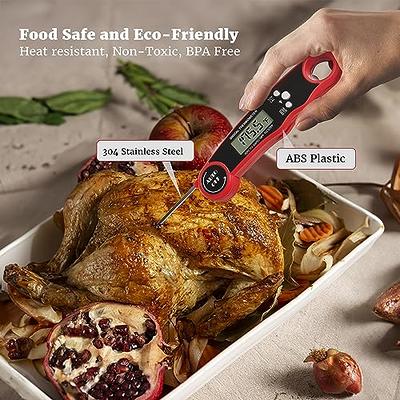 ThermoPro Lightning 1-Second Instant Read Meat Thermometer, Calibratable  Kitchen Food Thermometer with Ambidextrous Display, Waterproof Cooking