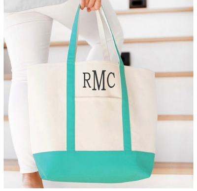 Personalized Tote Beach Summer bag, With Your Name / Made by Order.