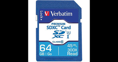 Verbatim Premium 64GB SDXC Memory Card, Class 10, UHS-I (44024) - Yahoo  Shopping