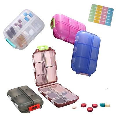 Portable Sealed Pill Storage Box, Compartment Portable Mini Pill Box, Travel  Pill Case, Medicine Container - Temu