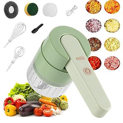 Vegetable Chopper Handheld Electric Vegetable Cutter Set Portable