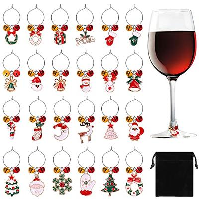 BENECREAT 20 Flat Round Clear Wine Glass Name Charms, Acrylic Wine Glass  Charms with Brass Wine Glass Charm Rings for Halloween Christmas Party Glass  Identification Decoration - Yahoo Shopping