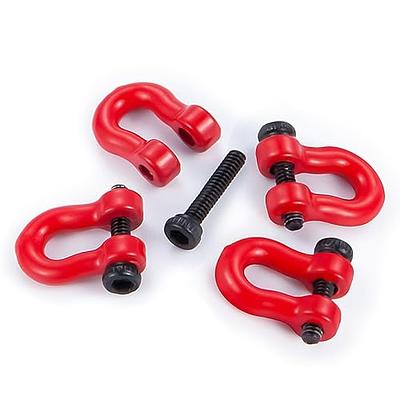 QUPA AM STORE 4Pcs Aluminum D-Ring Hitch Tow Shackles Tow Hooks for 1:18  TRX4M TRX4-M Bronco Defender RC Car - Yahoo Shopping