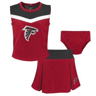 Youth Red/Pewter Tampa Bay Buccaneers Spirit Cheer Two-Piece Cheerleader Set