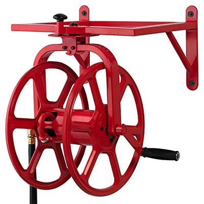 LIBERTY GARDEN Multi-Purpose 10 ft. Steel Garden Hose Reel with Crank  Handle (1-Pack) 2 x LBG-703-1 - The Home Depot