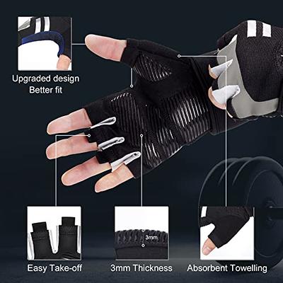 SAWANS Fitness Workout Gloves Gym Weight Lifting Gloves for Men Women  Breathable Gymnasium Wrist Support Padded Deadlifts Exercise Training Pull  Ups