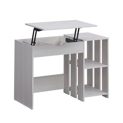 Costway Home Office Computer Desk White Study Desk Laptop Table with Drawer  & Storage Shelf