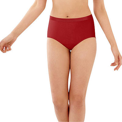 Bali Comfort Revolution Seamless Cooling Brief Panty 803j, 11, Red