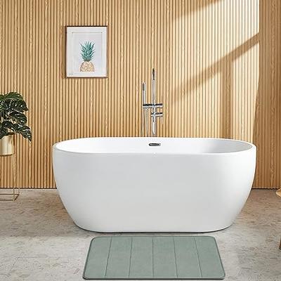 Clara Clark Bathroom Rugs Sets 3 Piece, Velvet Memory Foam Bath Mat -  Non-Slip, Machine Washable Bath Rugs - Dries Quickly, Ultra Soft Bath Mats  for