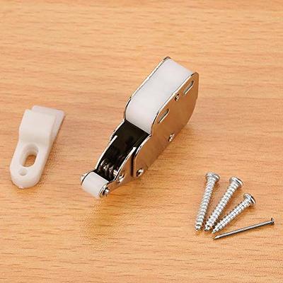 8 Pack Push Latch，Touch Latch Safe Push Latch，Rebound self-Locking  Device，Open Catch Lock Drawer Cabinet Catch Touch Latch Cupboard Bedroom