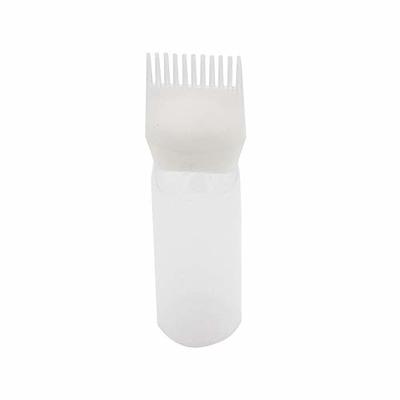 Pimoys Root Comb Applicator Bottle 6 Ounce Hair Oil Applicator 2 Pack  Applicator Bottle for Hair Dye Applicator Bottle with Graduated Scale, White