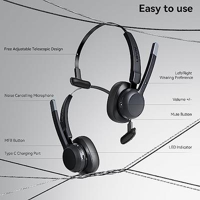 LEVN Trucker Headset, Trucker Bluetooth Headset with Noise