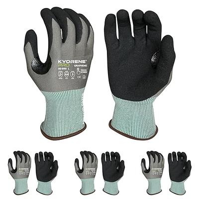 Thin Nitrile Coated Cut Resistant Work Gloves, 14 Length, A3 Cut