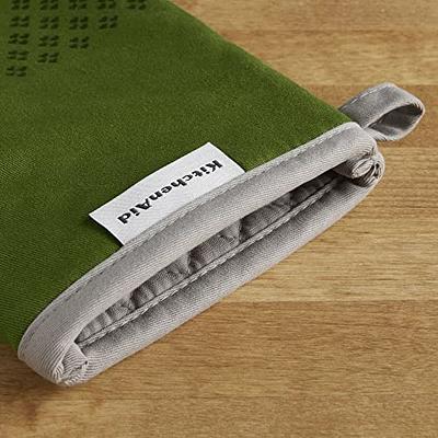 KitchenAid Asteroid 2-Pack Mini Oven Mitt Set Charcoal Grey