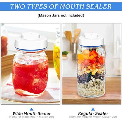 2 Pack 1 Gallon Square Super Wide-Mouth Glass Jars with Airtight Lids -  Glass Storage Jars with 2 Measurement Mark - Canning Jars with Large  Capacity