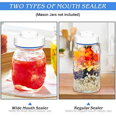 Electric Mason Jar Vacuum Sealer Kit for Wide Mouth and Regular Mouth Mason  Jars