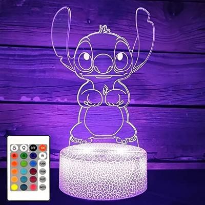 Nutyser 3D Night Light for Kids - Stitch Anime 3D lamp with Remote