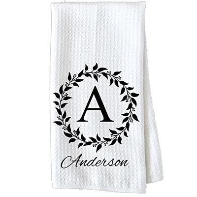 Year of Towels, Dish Towels for Kitchen, Seasonal Towels, Waffle Wave Decorative  Kitchen Towels, Embroidered With Monogram. 