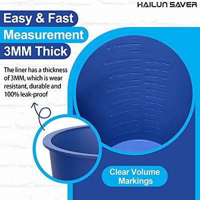  HAILUN SAVER 5 Gallon Bucket Liner Reusable Rubber Bucket  Liners for Concrete Mix and Thinset (Blue 5 Gallon) : Tools & Home  Improvement
