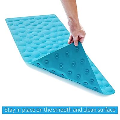 Non-Slip Bathtub Mat OTHWAY Soft Rubber Bathroom Bathmat with Strong  Suction Cups (Blue) - Yahoo Shopping