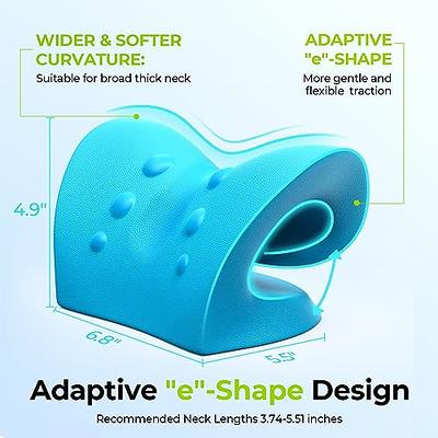 AUVON Neck Stretcher, Adaptive Cervical Traction Device for Gentle Pain  Relief, Neck and Shoulder Relaxer with Cervical Groove for Hump, Spine  Alignment, Muscle Tension, Headaches, TMJ Pain (Blue) - Yahoo Shopping