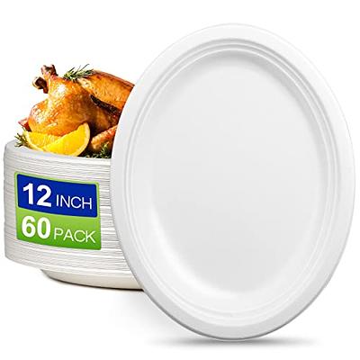  JOLLY PARTY 8.5 inch Paper Plates Uncoated,600 Count Everyday  Disposable Plates, Light Weight Paper Plates White, Round Dinner Paper  Plates, Large Paper Plates Lunch, for Home and Office : Home 