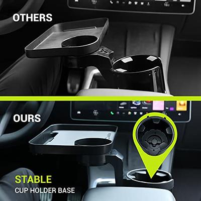 Car Cup Holder Expander With Tray, Cup Holder With Detachable Tray  Adjustable Organizer Table To Hold 32/40 Oz