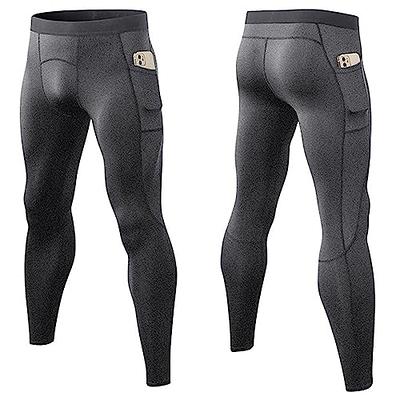 SPVISE Men's Athletic Compression Pants Nylon Leggings Tights Pocket Cool  Dry Sport Baselayer for Running Gym Yoga Basketball, Black, Small :  : Clothing, Shoes & Accessories