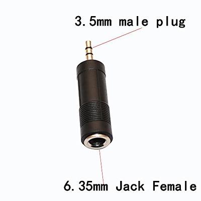 3pcs Jack 3.5mm to 2.5mm Audio Adapter 2.5mm Male to 3.5mm Female