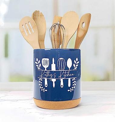 The Pioneer Woman 6-Piece Melamine Utensil Crock w/ Wood Tools