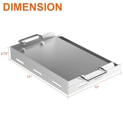 Griddle for Gas Grill, 17 x 13 Flat Top Grill with Removable