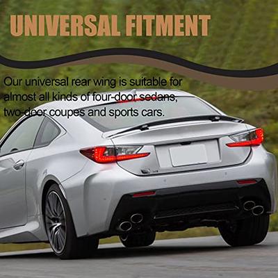 46 Inch Universal Rear Spoiler JDM Style Racing Spoiler Wing ABS Rear Trunk Spoiler  Wing for Cars Regular, Carbon Fiber Style - Yahoo Shopping