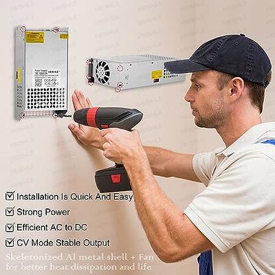 MEISHILE 24V 50A 1200W Switching Power Supply Adapter AC to DC Transformer  Converter for LED Driver Strip Light Lamp, Amplifier, Machine, 120V 110V to  24Volt 10A 20A 25A 30A 40Amp - Yahoo | LED-Trafos