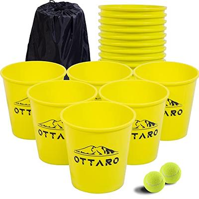 Yard Games Giant Pong with Durable Buckets and Balls