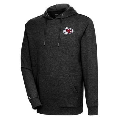 Kansas City Chiefs Gameday Couture Women's Take The Field Tri-Color Block  Fleece Pullover Hoodie - Black/White