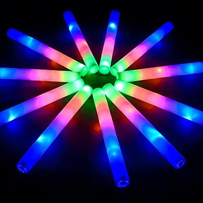 100 LED Party Foam Light Sticks Batons Wand for Wedding, Parties