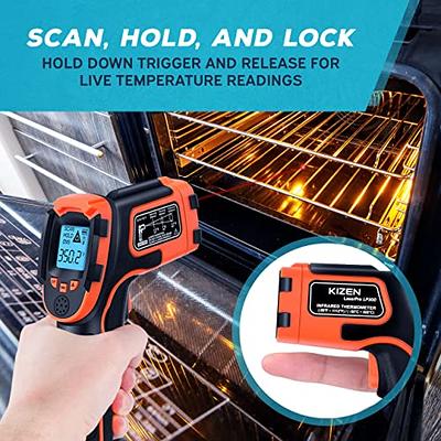 LCD Infrared Thermometer Temperature Gun Laser IR Cooking Oven Pizza  -50°C-550°C