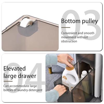 Homeiju Over The Toilet Storage Cabinet with Toilet Paper Holder Stand,  35.5'' Wide Freestanding Bathroom Organizer Space-Saving Toilet Rack for